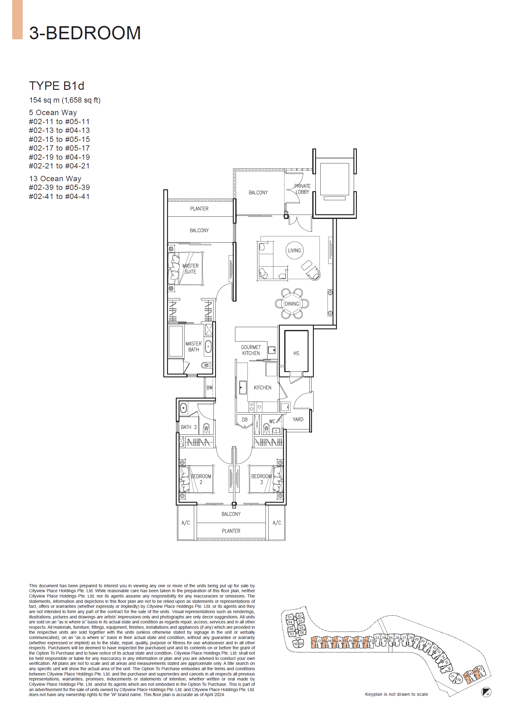 The Residences At W Singapore Sentosa Cove 1 Bedroom Floor Plan 2